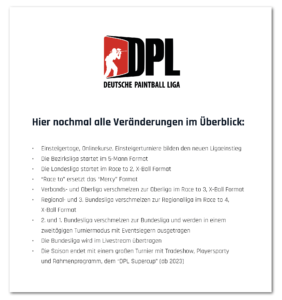 DIE DPL VERÄNDERT SICH DIE DPL VERÄNDERT SICH