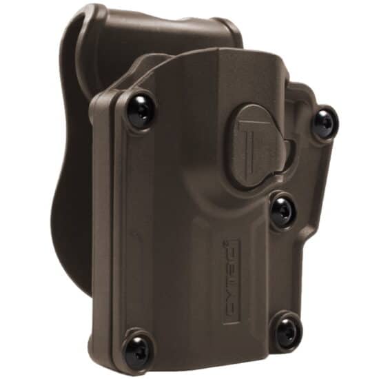 Cytac_Mega_Fit_Holster_fuer_ueber_60_Pistolen_Linkshaender_tan_side