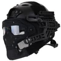 DELTA_SIX_Tactical_Fast_PJ_Steel_Wire_Helm_fuer_Airsoft_Schwarz