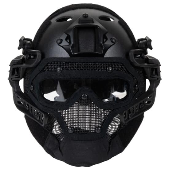 DELTA_SIX_Tactical_Fast_PJ_Steel_Wire_Helm_fuer_Airsoft_Schwarzfront