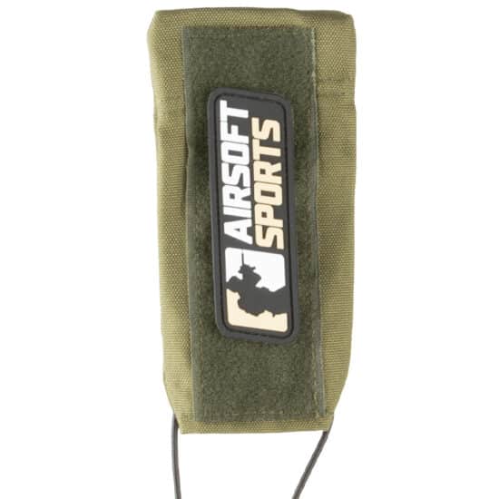 Delta_Six_Patch_Sock_Laufkondom_laufsocke_Barrelsock_mit_Klettflaeche_oliv_green