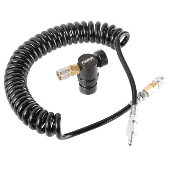 PowAir_Performance_Line_Airsoft_HPA_Regulator_mit_Twisterflex_Schlauch