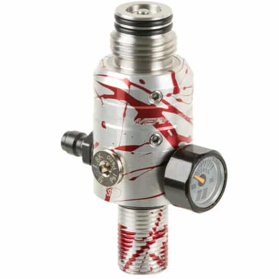 PowerHouse_TKO_Paintball_HP_Regulator_300Bar_4500PSI_BLOOD_SPLATTER_side