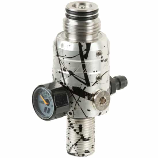 PowerHouse_TKO_Paintball_HP_Regulator_300Bar_4500PSI_SILVER_BLACK_SPLASH